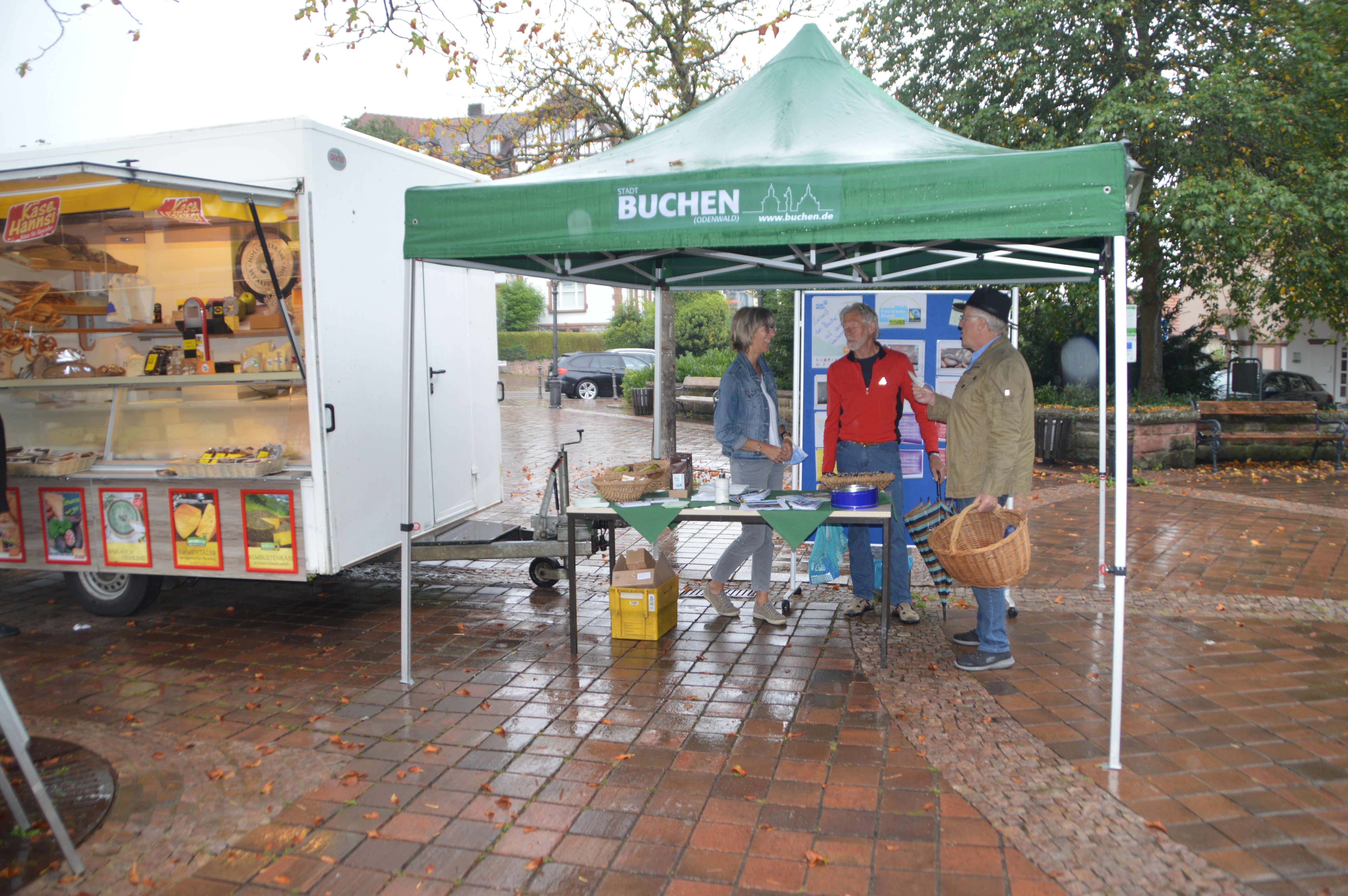 Fairtrade Stand Wochenmarkt