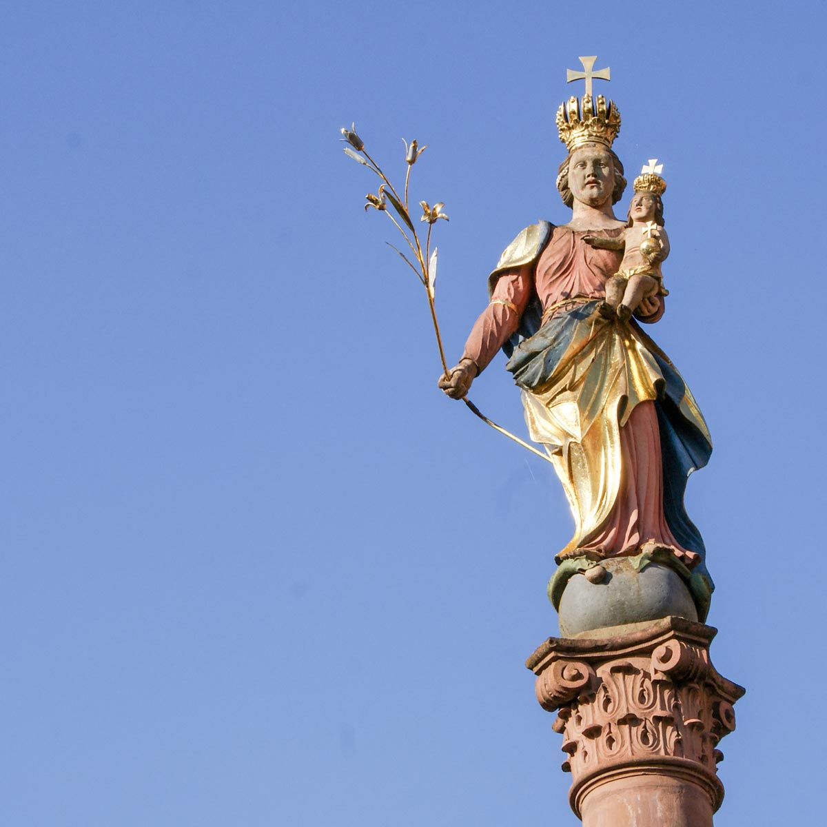 Die Mariensäule in Buchen (Odenwald)